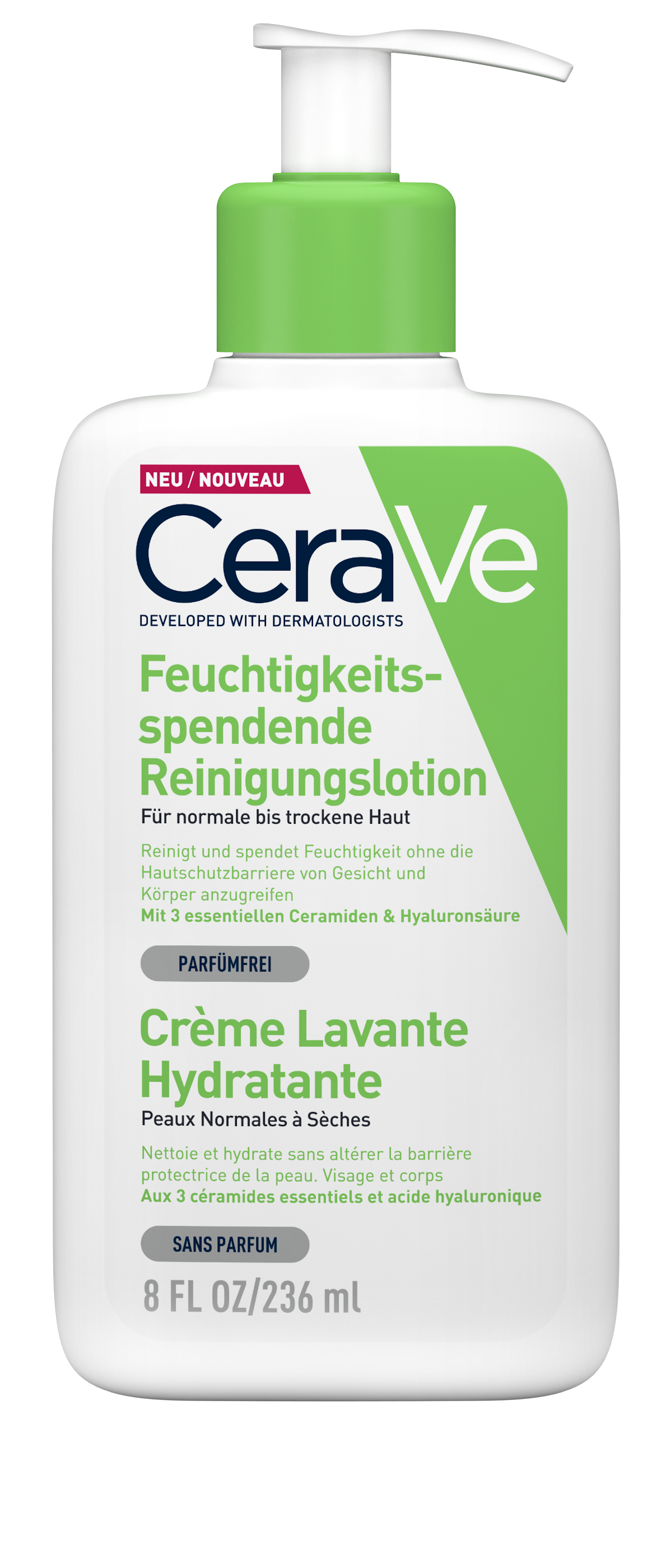 CERAVE Crème lavante hydratante, image principale