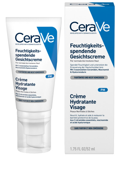 CERAVE Feuchtigkeitsspendende Gesichtscreme, Hauptbild