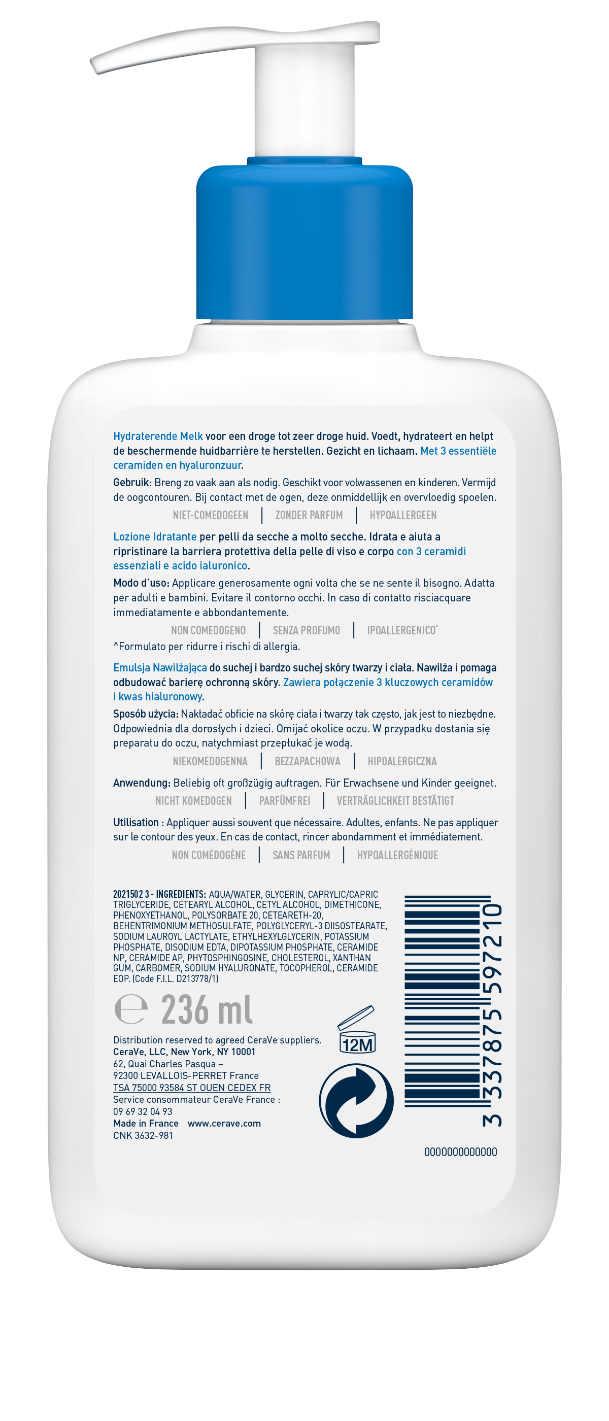 CERAVE Lait hydratant, image 3 sur 4