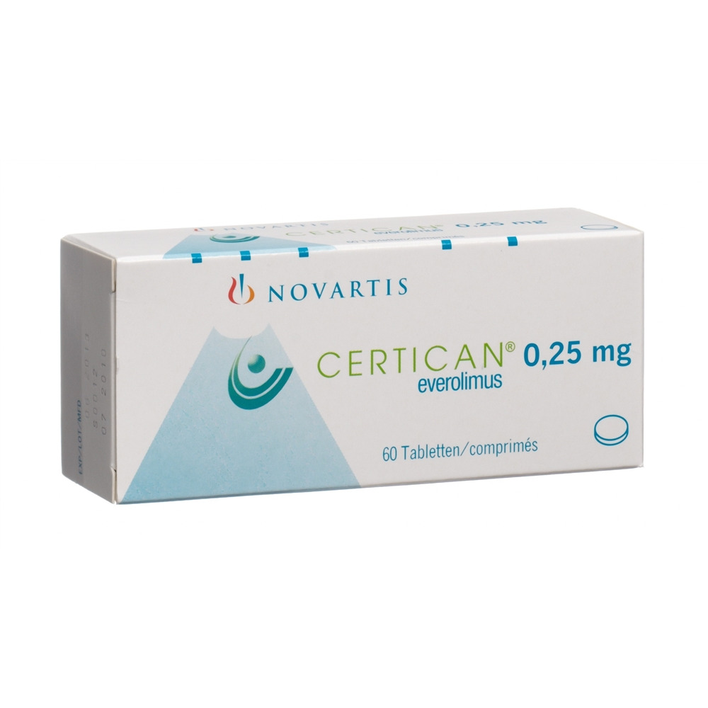 CERTICAN Tabl 0.25 mg Blist 10 Stk