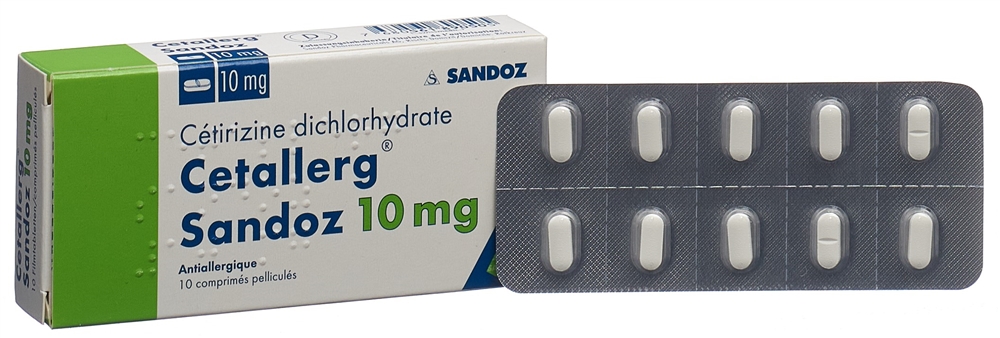 CETALLERG Sandoz 10 mg, image 3 sur 4