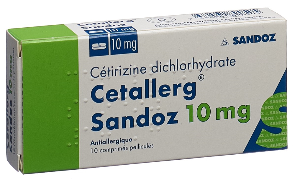 CETALLERG Sandoz 10 mg, image 4 sur 4