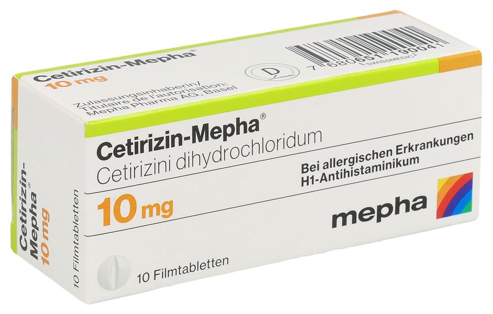 CETIRIZINE Mepha 10 mg