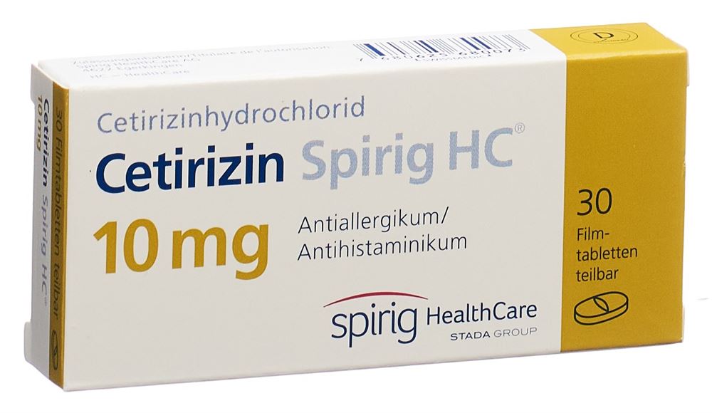 CETIRIZINE Spirig HC 10 mg, Hauptbild