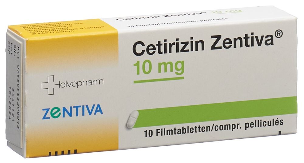 CETIRIZINE Zentiva 10 mg, Hauptbild