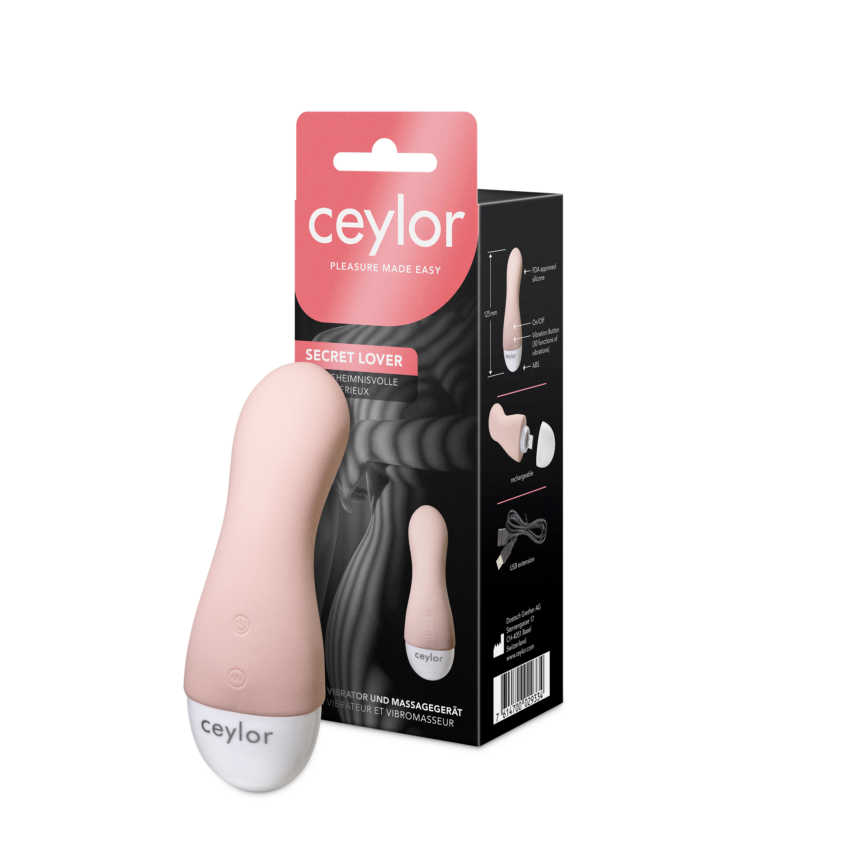 Ceylor Secret Lover Mini Vibrateur, image principale