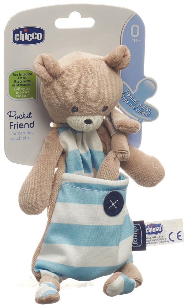CHICCO POCKET FRIENDS Schnullerhalter, Hauptbild