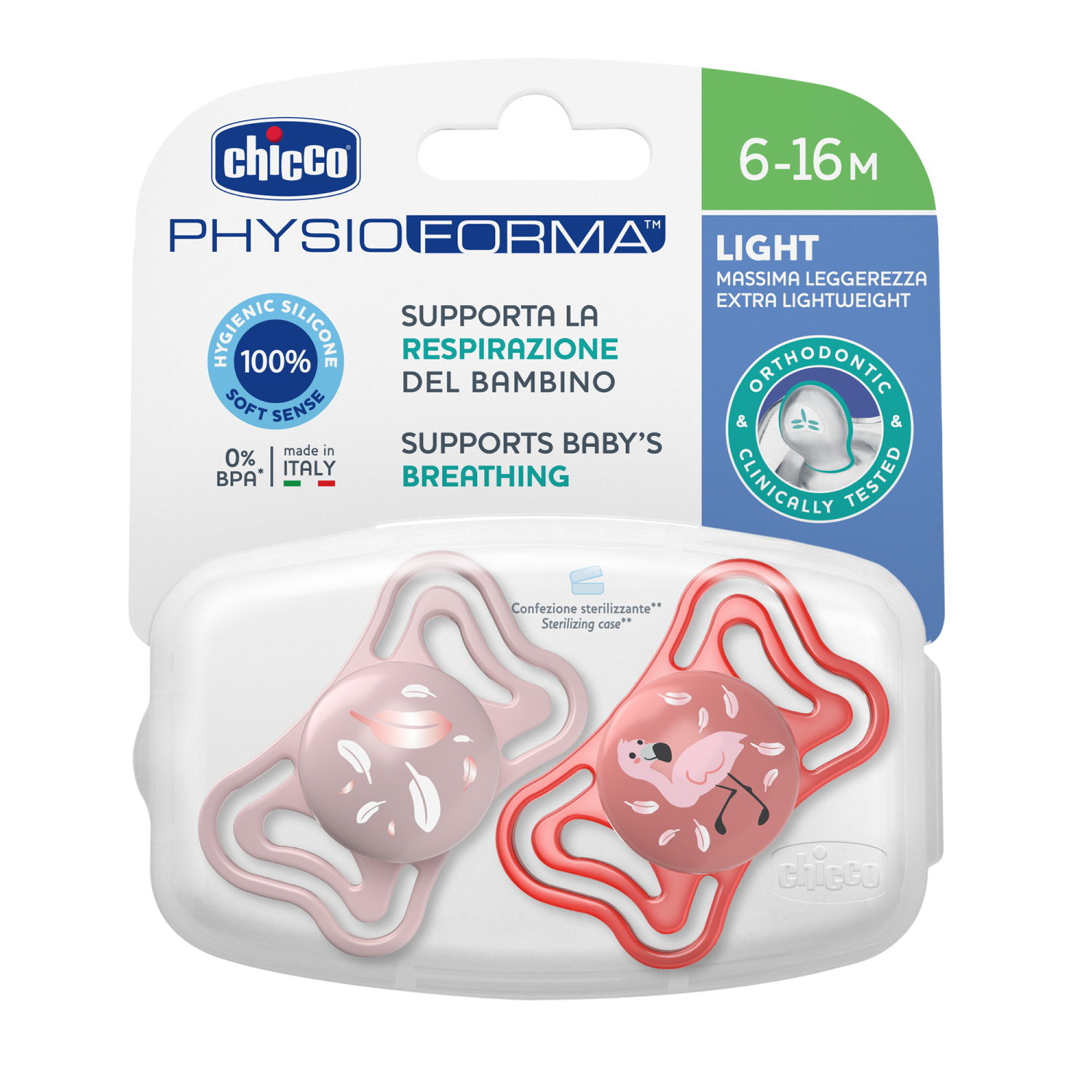 CHICCO sucette physiologique PHYSIO FORMA LIGHT
