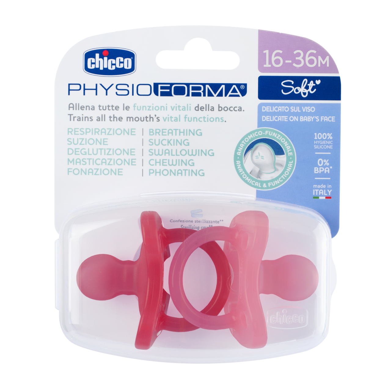 CHICCO sucette physiologique PHYSIOFORMA SOFT, image principale