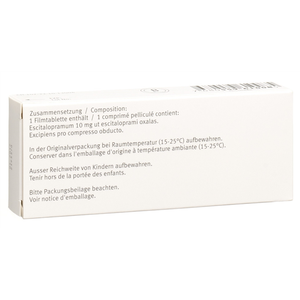 CIPRALEX cpr pell 10 mg blist 14 pce, image 2 sur 2