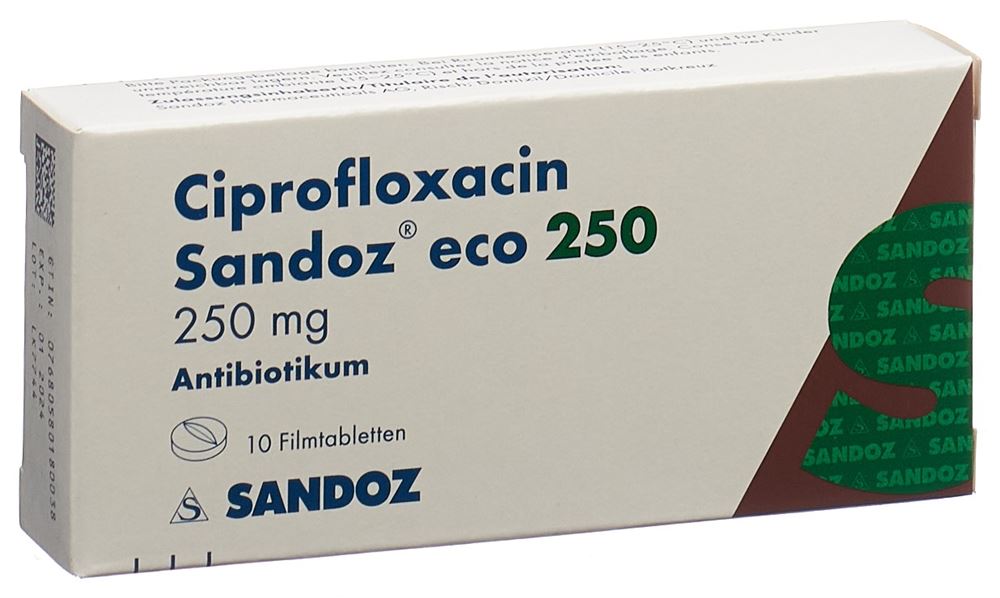 CIPROFLOXACINE Sandoz eco 250 mg, Hauptbild