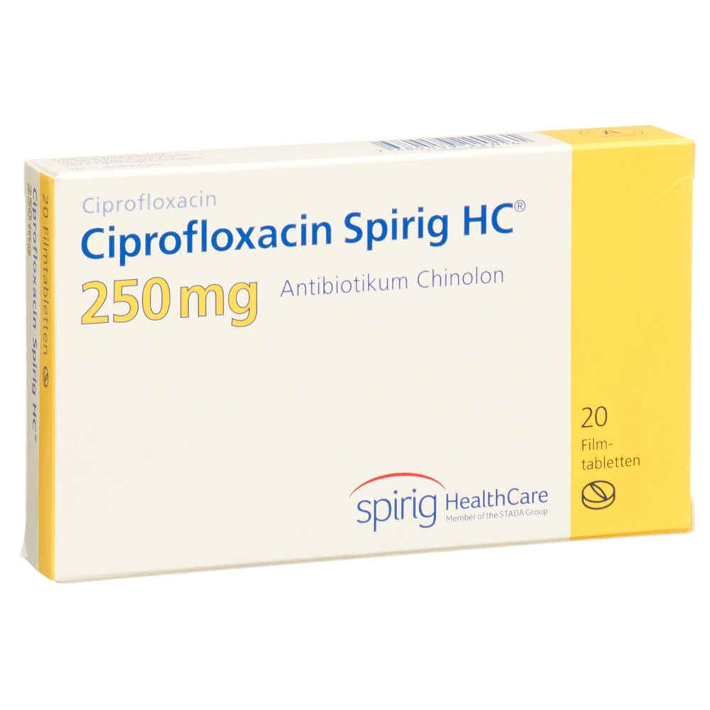 CIPROFLOXACINE Spirig HC 250 mg