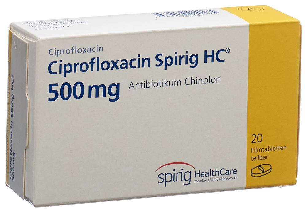 CIPROFLOXACINE Spirig HC 500 mg, Hauptbild