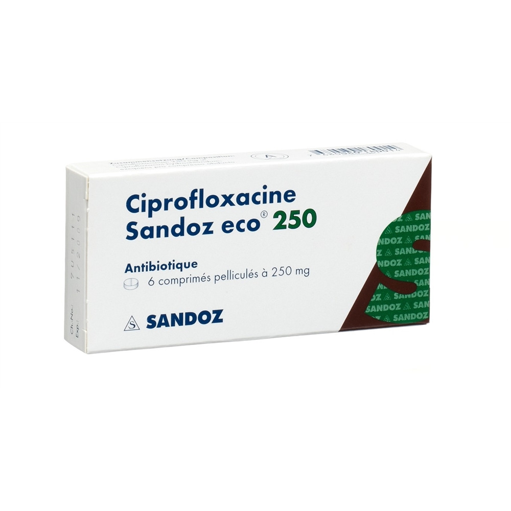 CIPROFLOXACINE Sandoz eco 250 mg, image 2 sur 2
