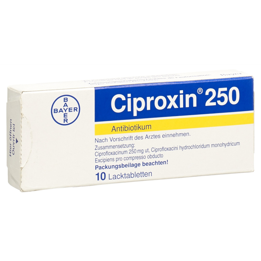 CIPROXINE Filmtabl 250 mg Blist 10 Stk, Hauptbild