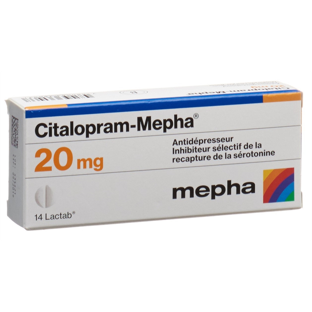 CITALOPRAM Mepha 20 mg, image 2 sur 2