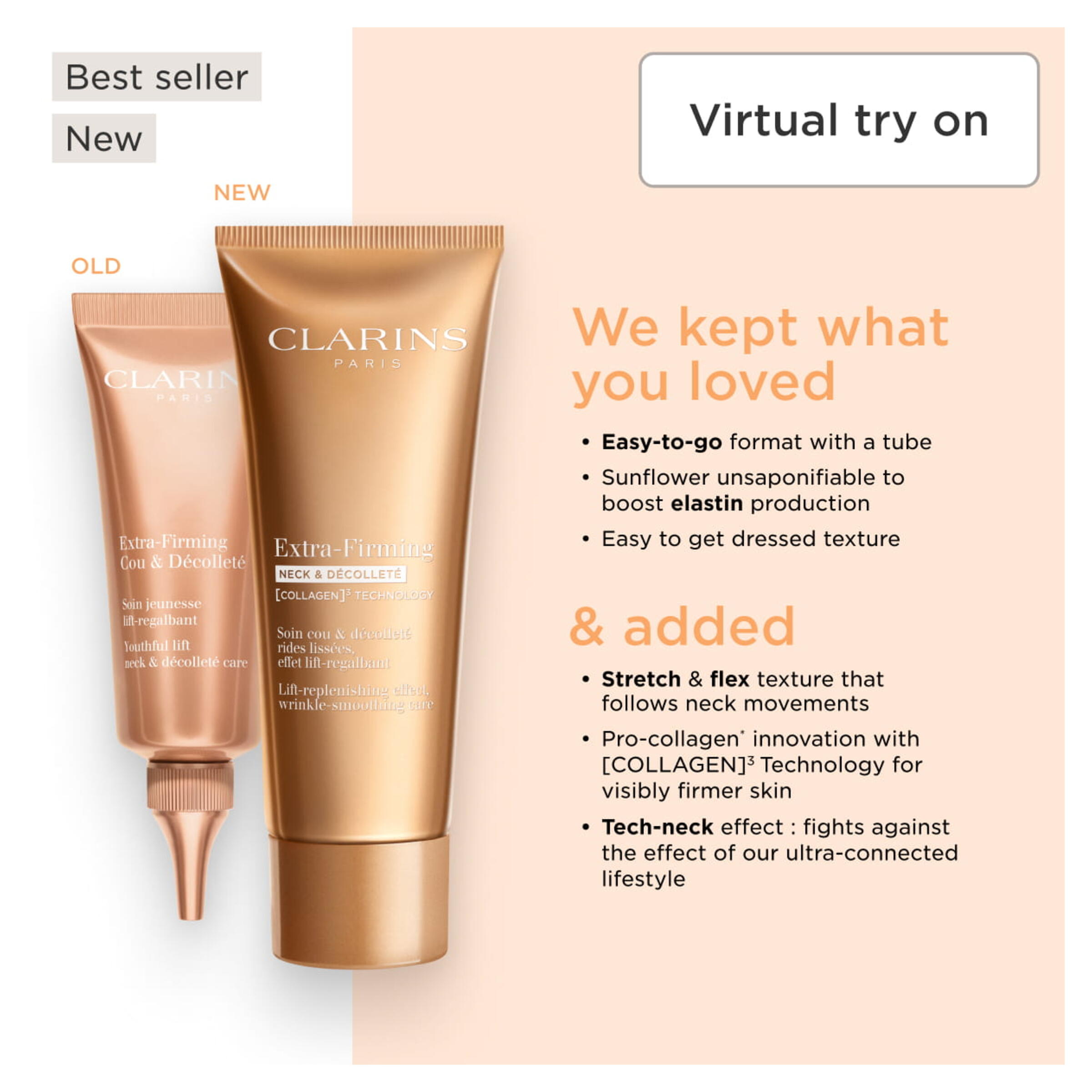 CLARINS Extra-Firming Neck Et Decollete, Bild 3 von 5