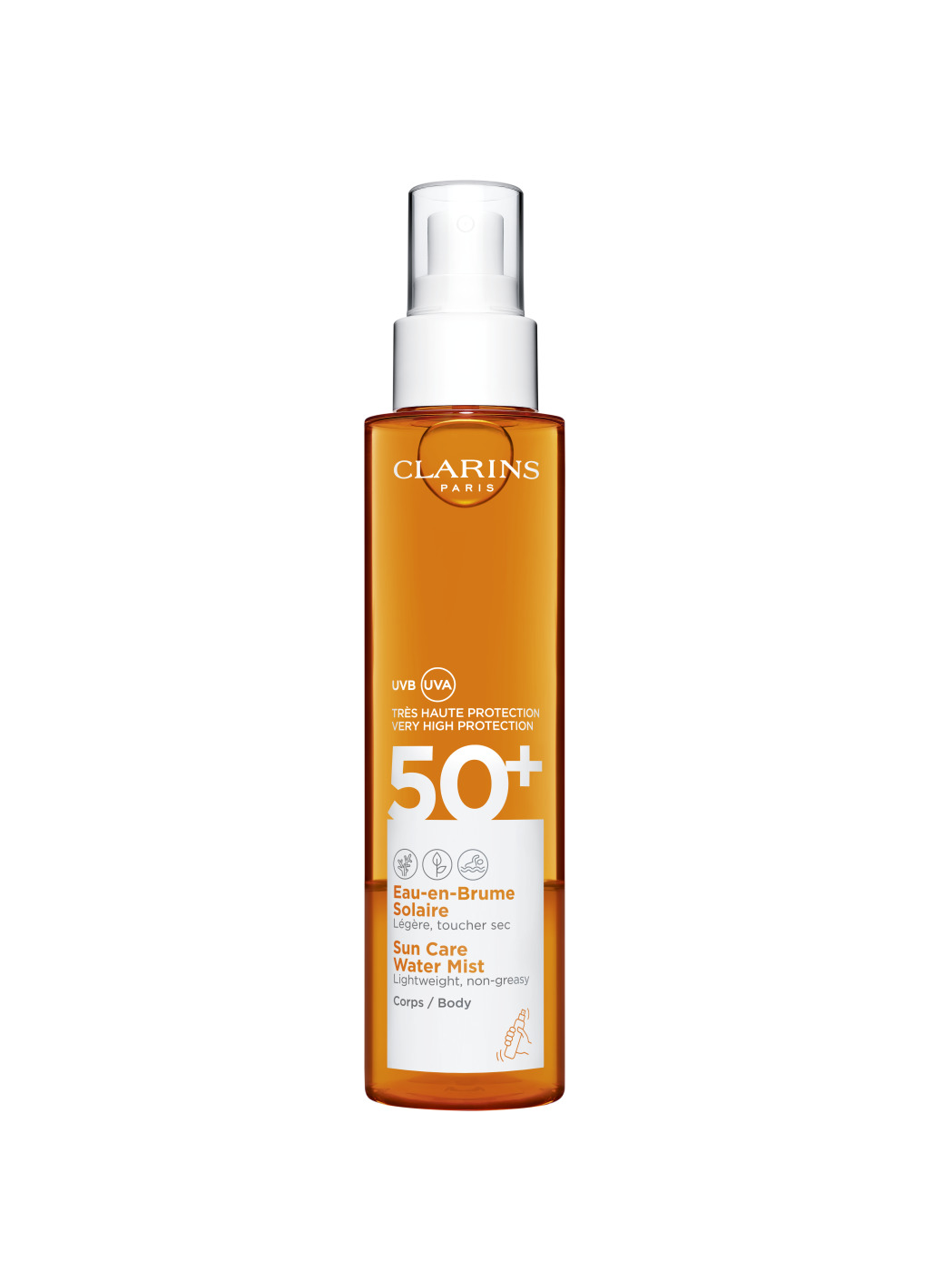 CLARINS Protection Water Corps Sun Protection Factor 50 +