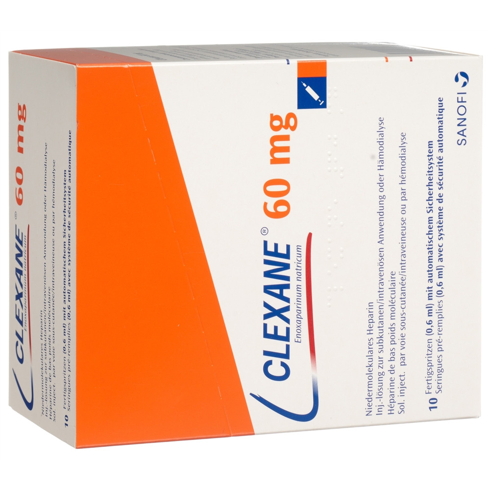 CLEXANE Inj Lös 60 mg/0.6ml Fertspr 0.6 ml, Bild 2 von 2