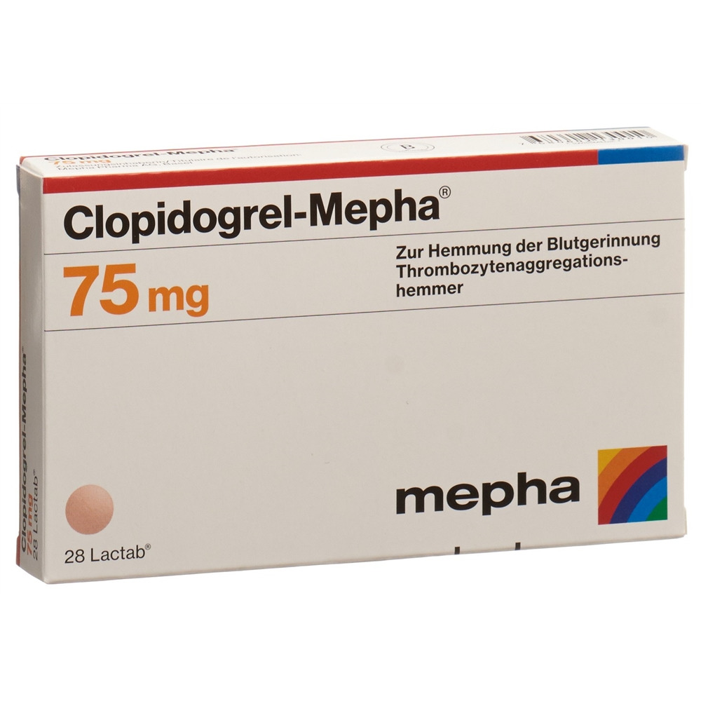 CLOPIDOGREL Mepha 75 mg, Hauptbild