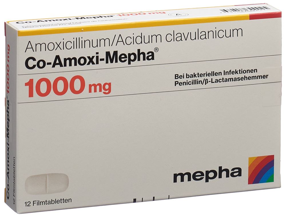CO AMOXI Mepha 1000 mg, image principale