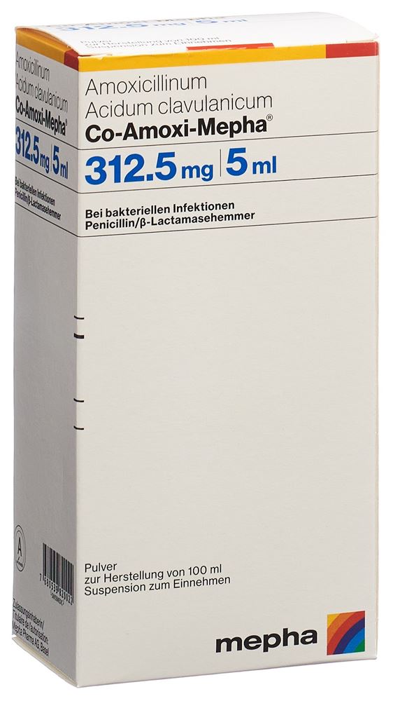 CO AMOXI Mepha 312.5 mg, image principale