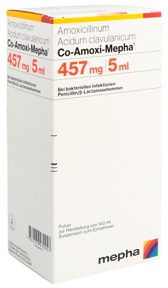 CO AMOXI Mepha 457 mg, image principale