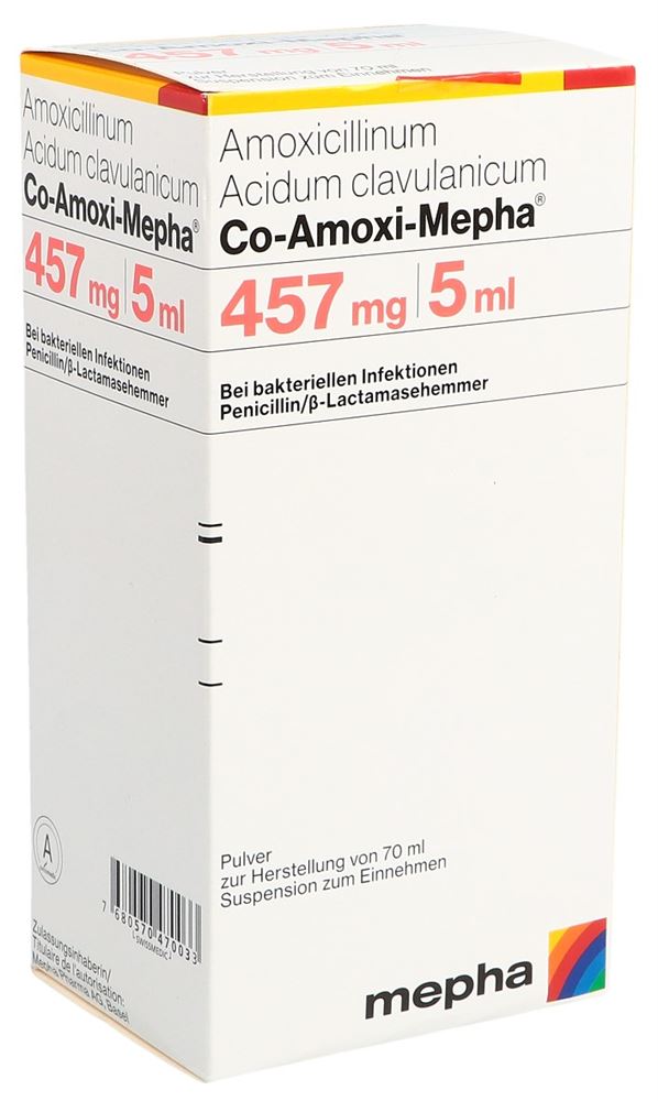 CO AMOXI Mepha 457 mg, image principale