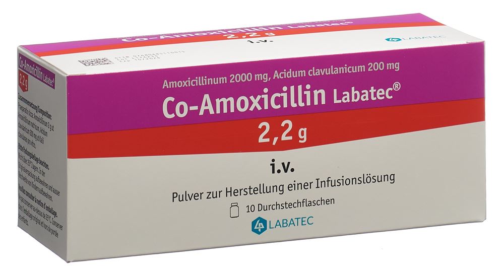 CO AMOXICILLINE Labatec 2.2 g, image principale