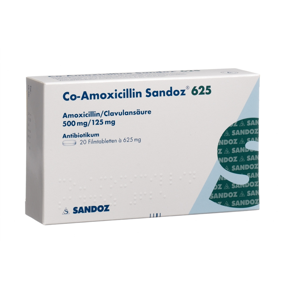 CO AMOXICILLINE Sandoz 625 mg, Bild 2 von 2