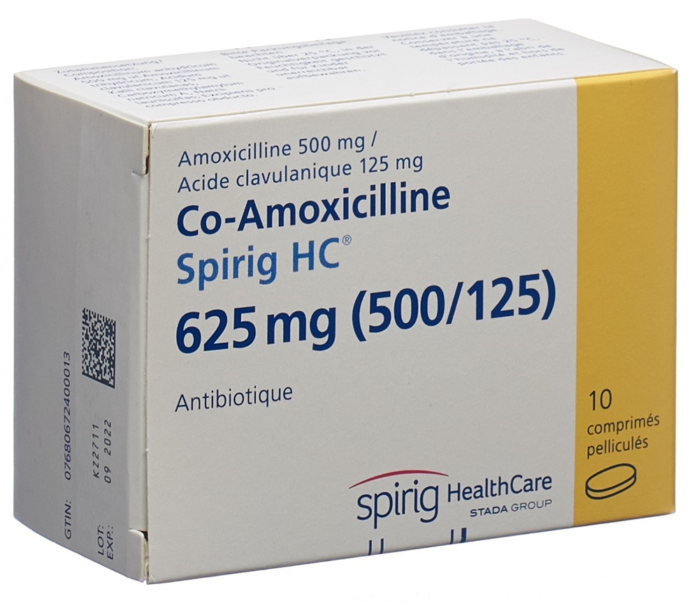 CO AMOXICILLINE Spirig HC 625 mg, Bild 2 von 2
