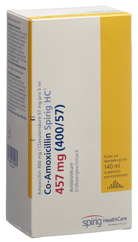 CO AMOXICILLINE Spirig HC 457 mg, Hauptbild