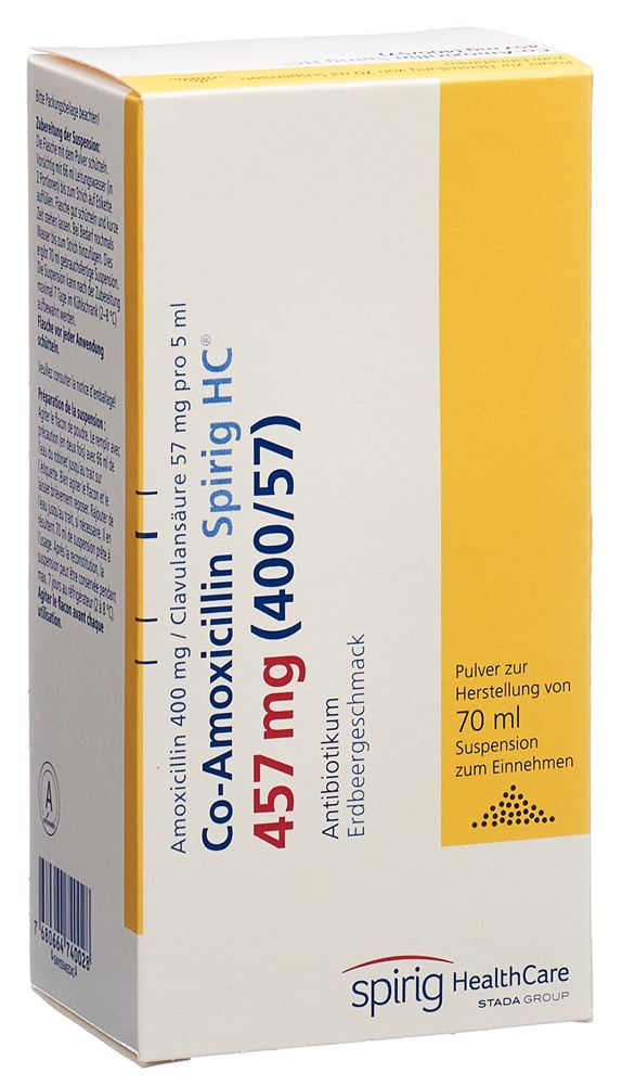 CO AMOXICILLINE Spirig HC 457 mg, Hauptbild