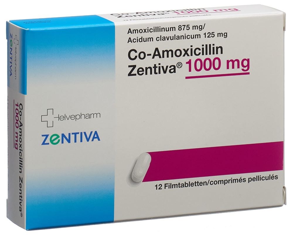 CO AMOXICILLINE Zentiva 1000 mg, Hauptbild CO AMOXICILLINE Zentiva 1000 mg, Hauptbild