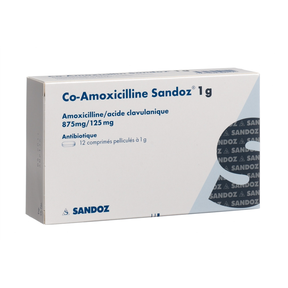 Co-Amoxicillin Sandoz Sandoz 1 g, image 2 sur 2