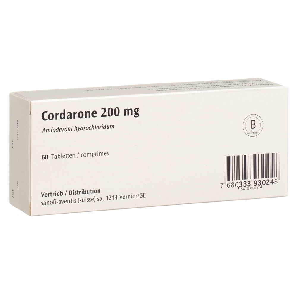 CORDARONE cpr 200 mg blist 60 pce, image 2 sur 2