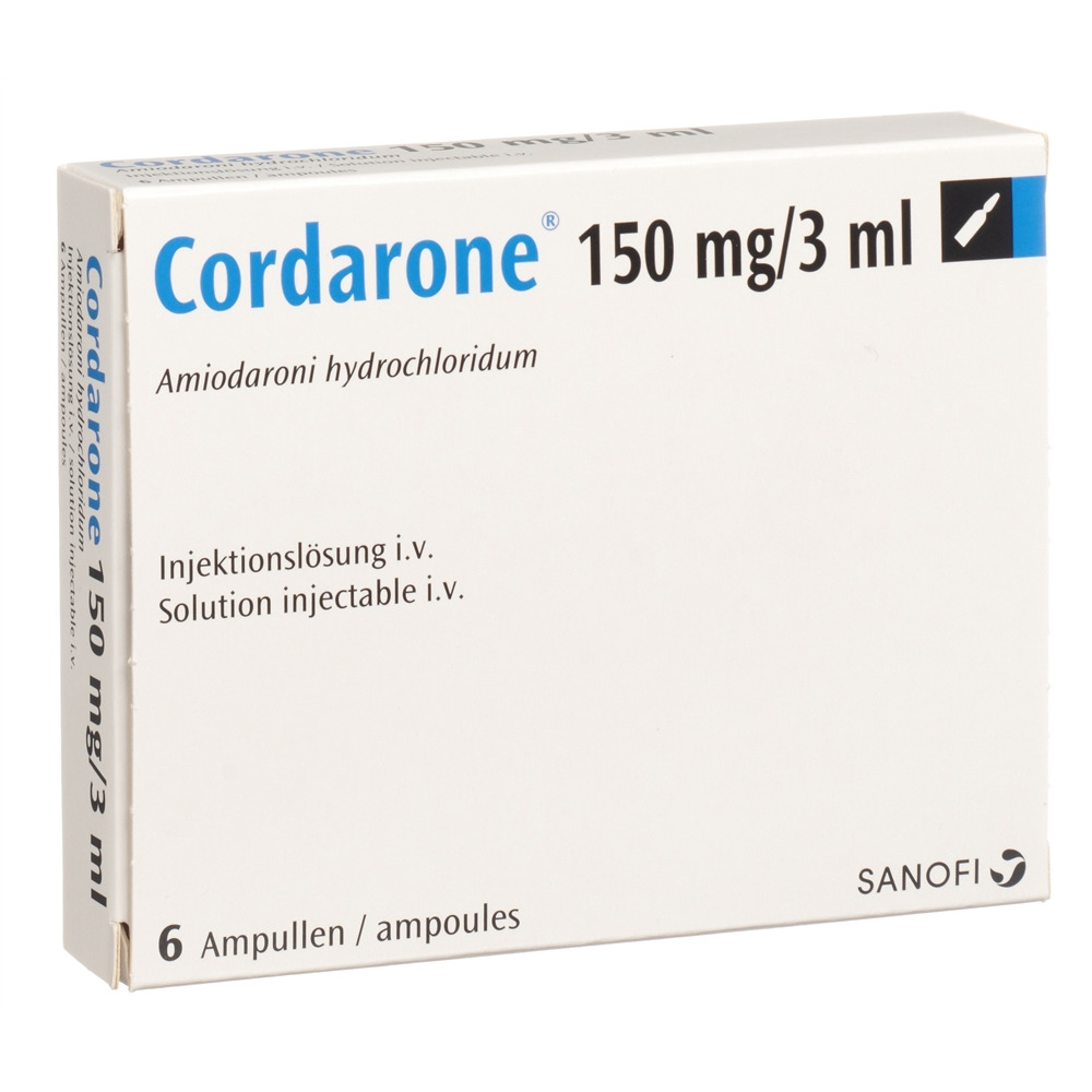 CORDARONE sol inj 150 mg/3ml amp 3 ml, image principale