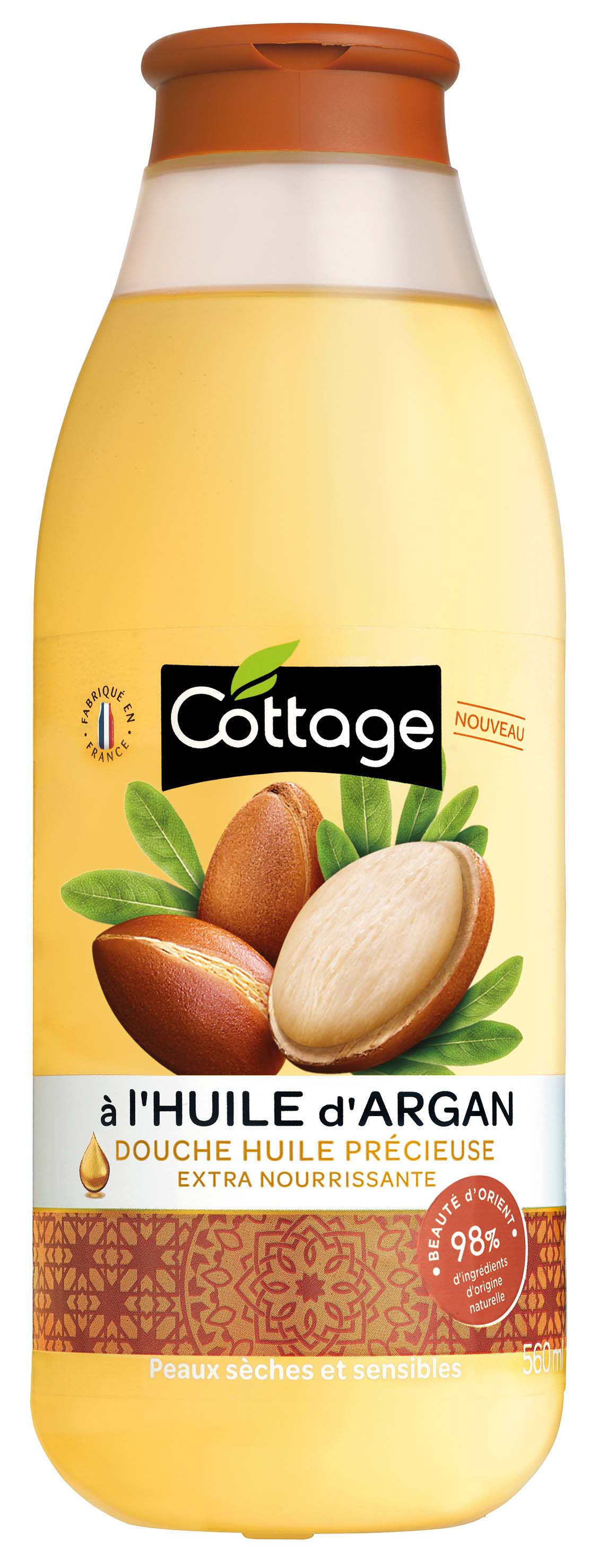 Cottage douche huile