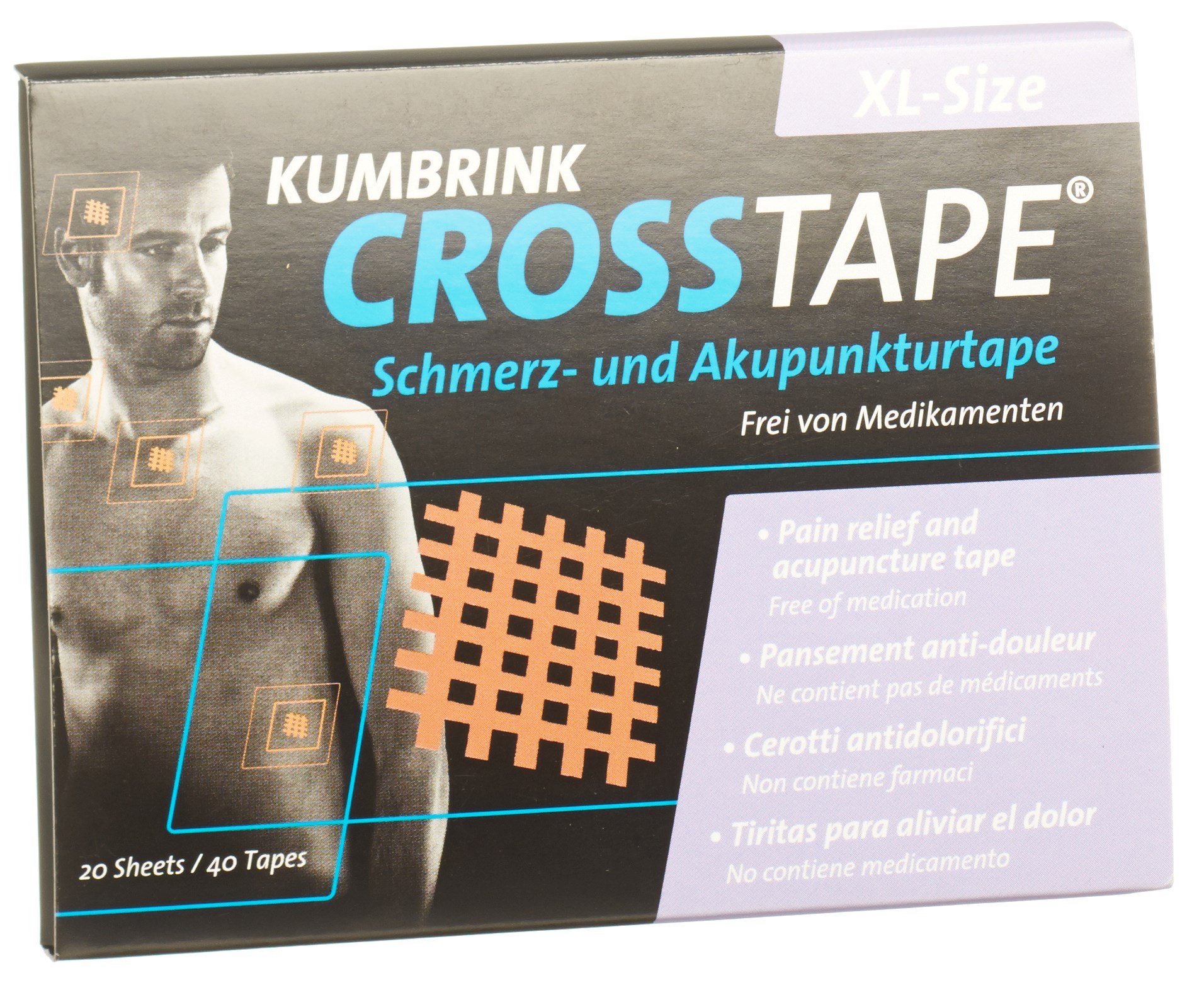 CROSSTAPE Schmerz- Akupunkturtape