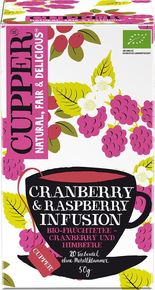 CUPPER Cranberry & Himbeer Früchtetee, Hauptbild