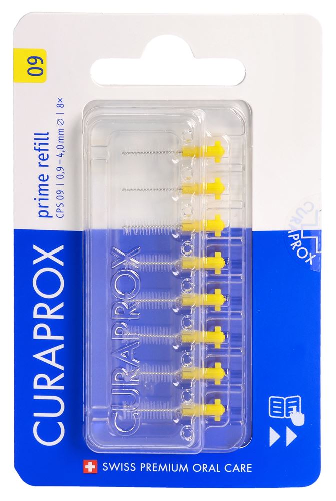 CURAPROX CPS 09 prime refill brossette interdentaire jaune, image principale