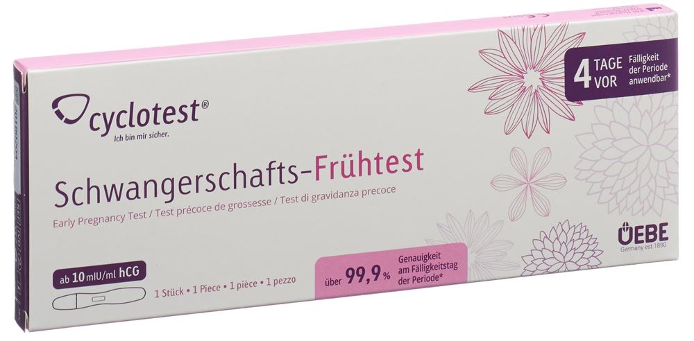 CYCLOTEST Schwangerschafts-Frühtest, Hauptbild