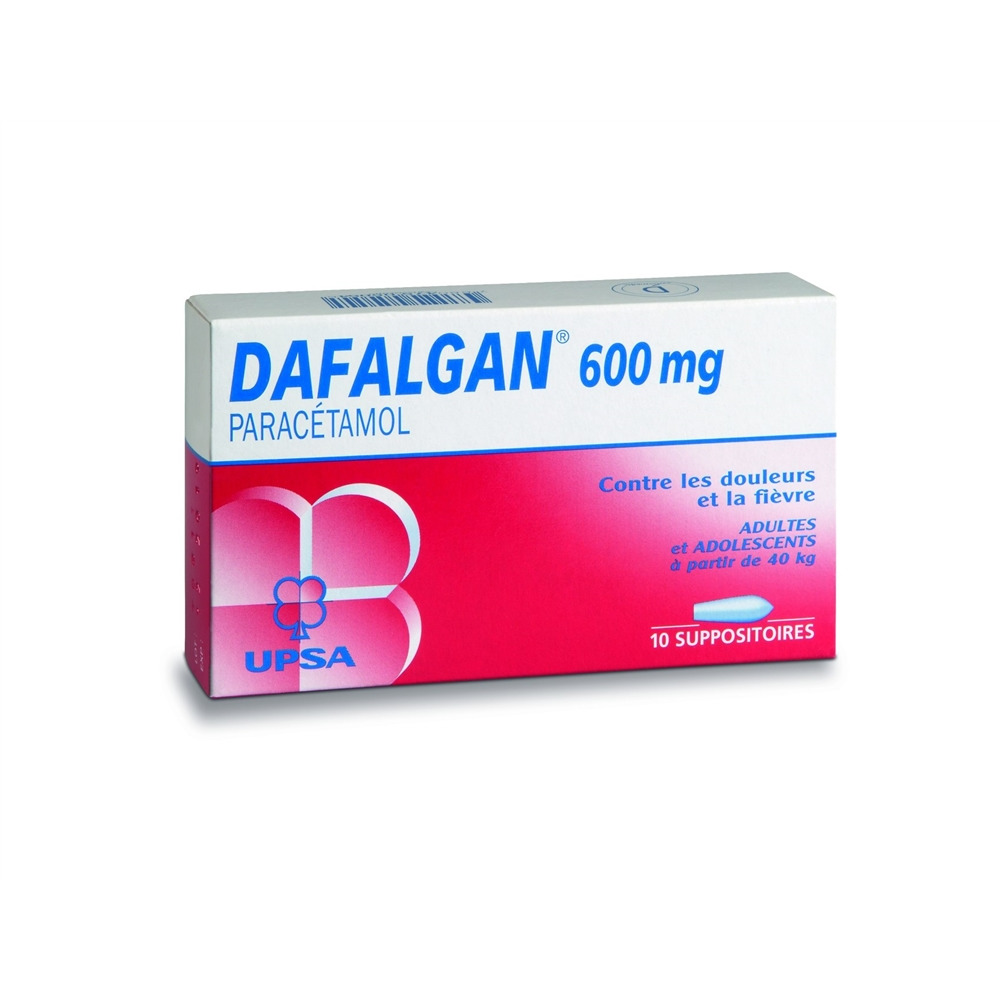 DAFALGAN supp 600 mg blist 10 pce, image 2 sur 2