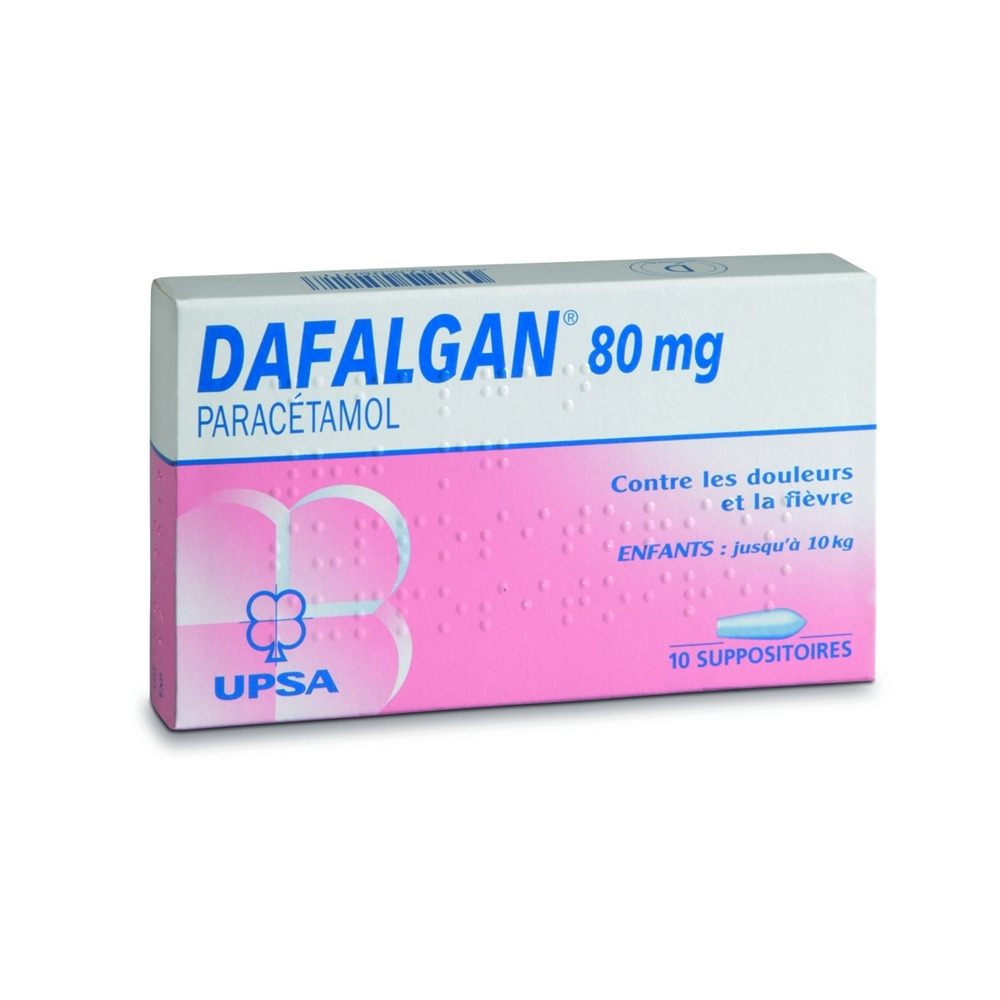 DAFALGAN Supp 80 mg Blist 10 Stk, Bild 2 von 2