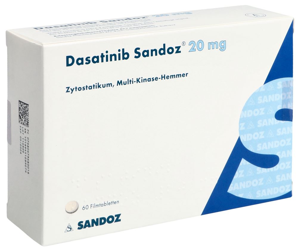 DASATINIB Sandoz 20 mg, Hauptbild