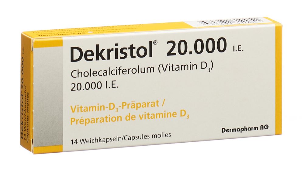 Dekristol Weichkaps 20000 IE Blist 14 Stk, Hauptbild