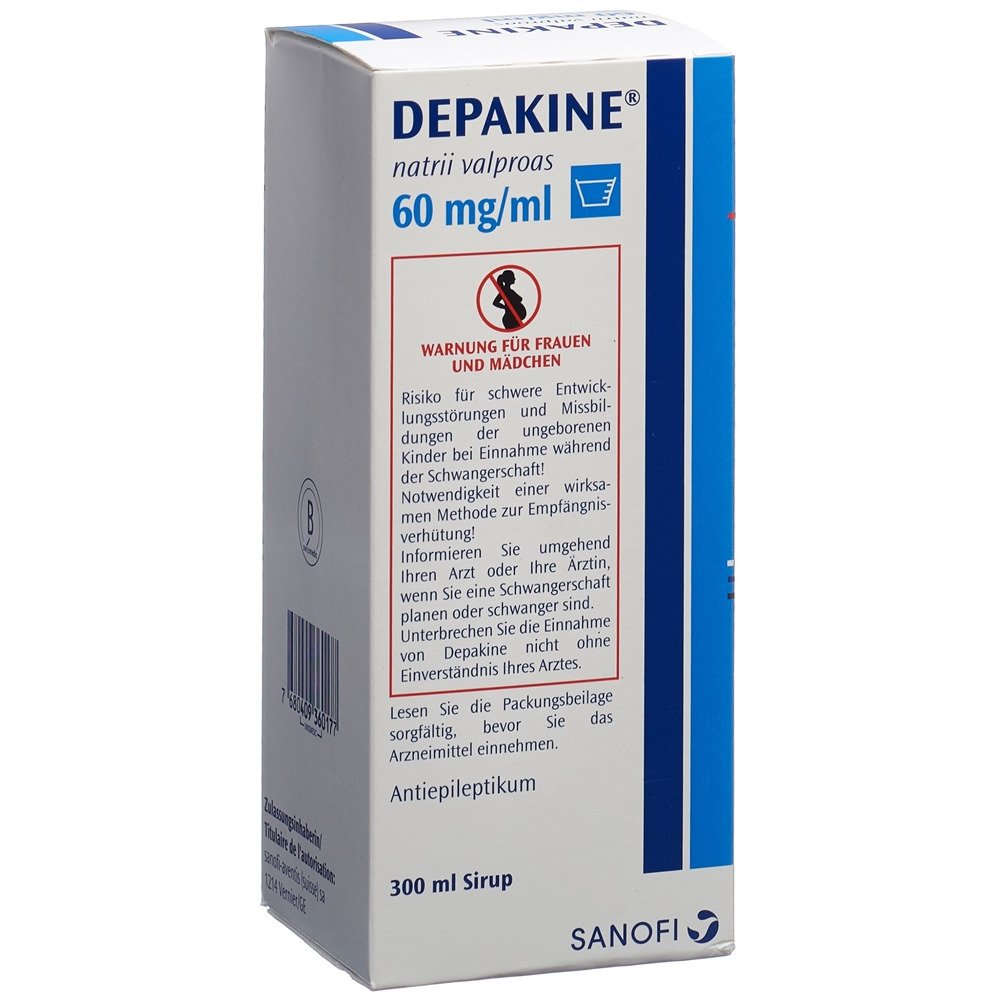 DEPAKINE Sirup 60 mg/ml Fl 300 ml, Hauptbild