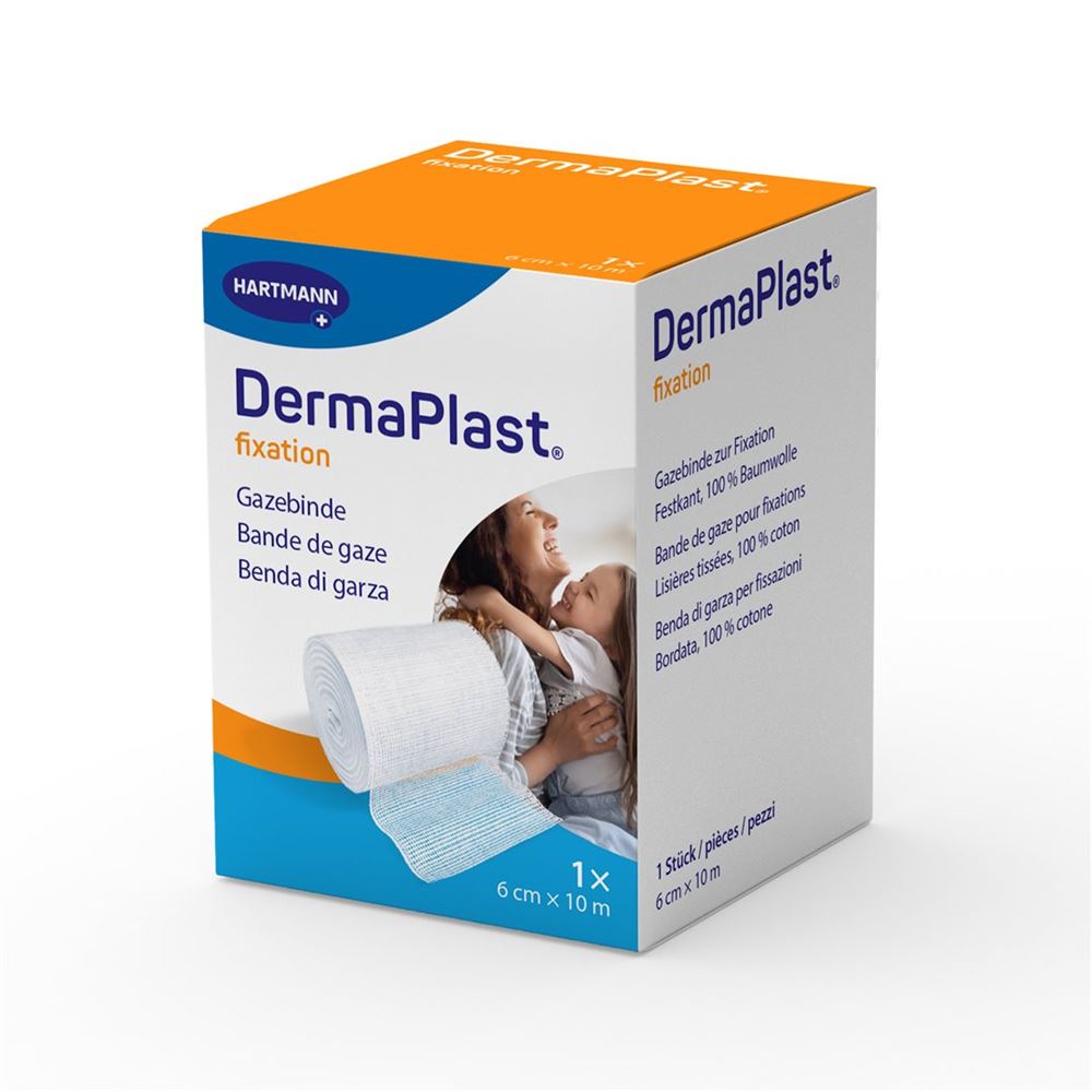 DERMAPLAST bande gaze lisière tissée