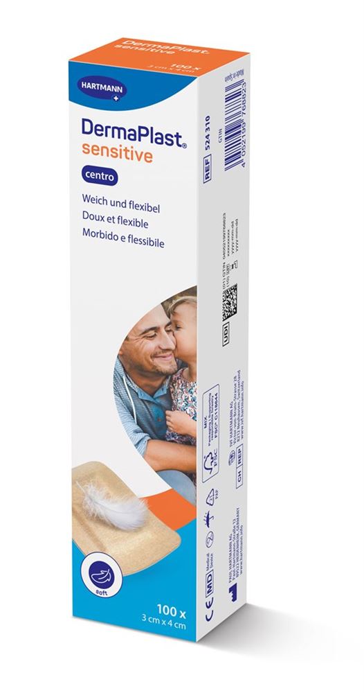 DERMAPLAST Sensitive Centro strips
