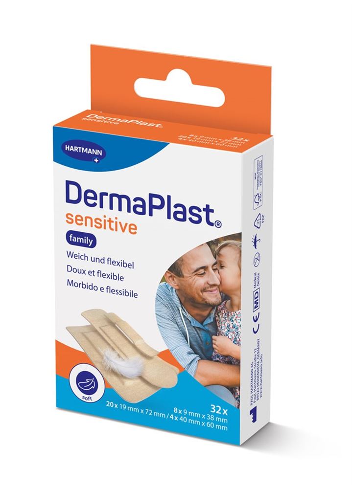 DERMAPLAST Sensitive Family Strips